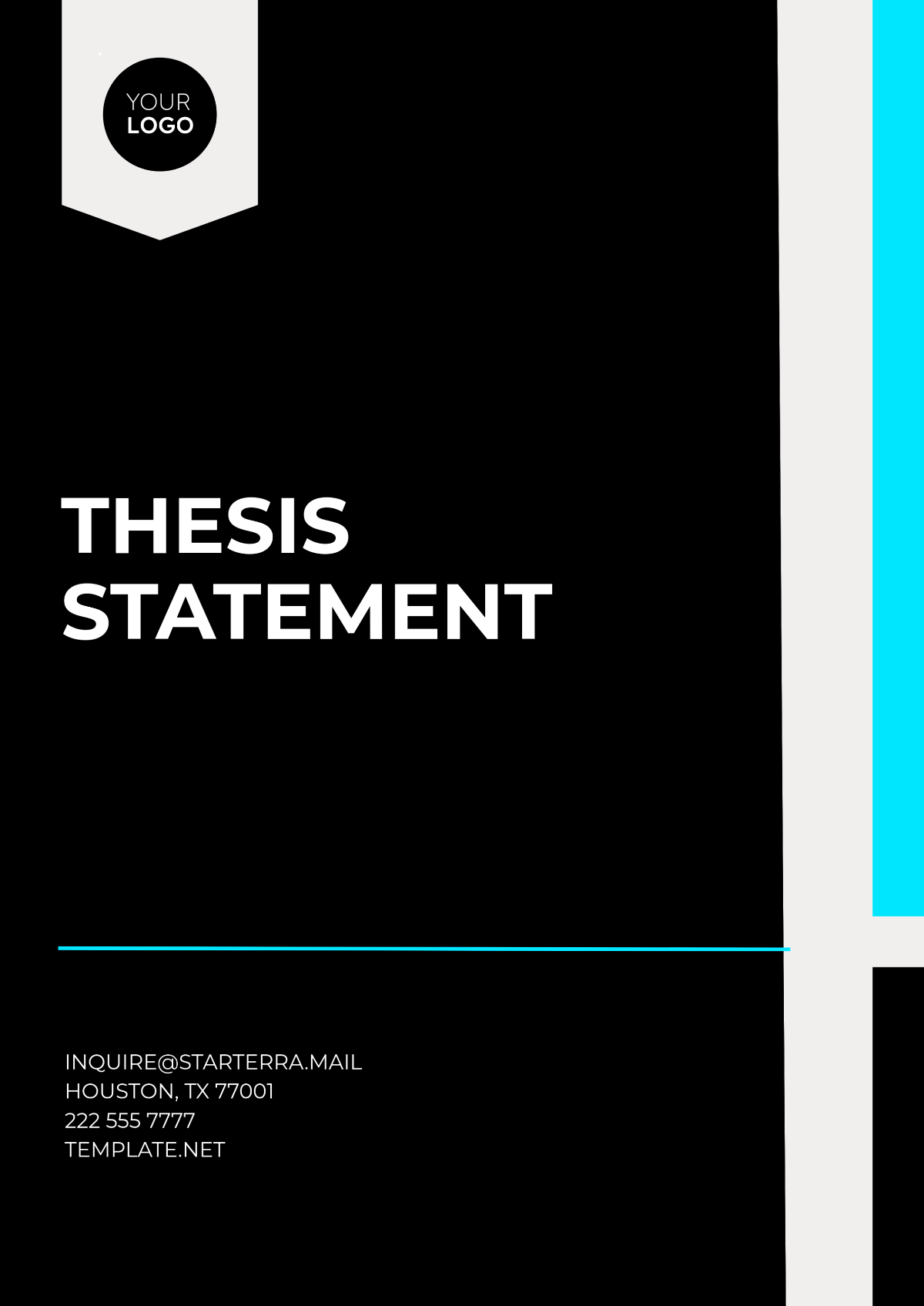 Thesis Statement Template - Edit Online & Download