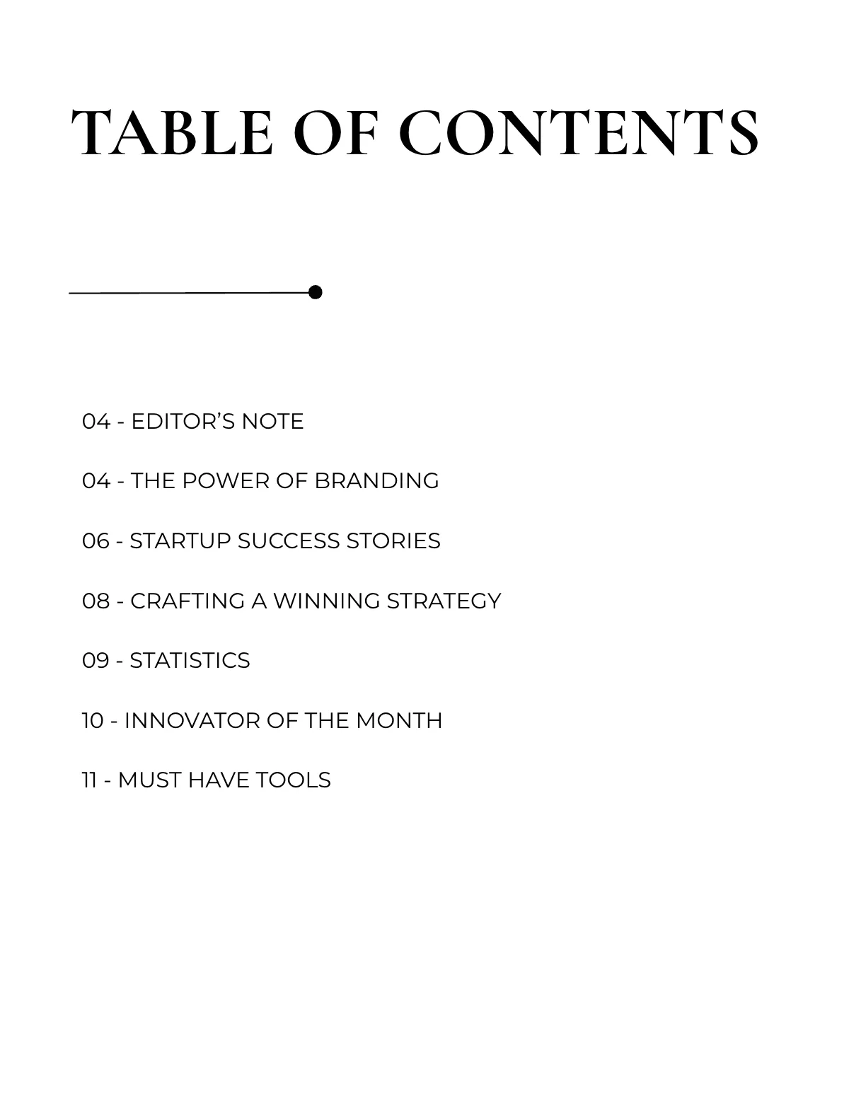 Free Minimal Magazine Template to Edit Online