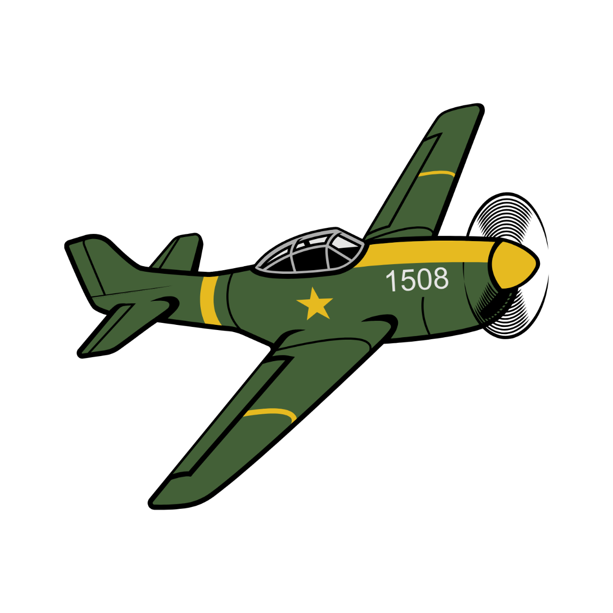 Vintage Airplane Clipart - Edit Online | Template.net