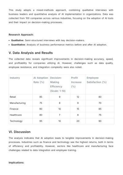 Free Research Thesis Template to Edit Online | Template.net to Edit Online