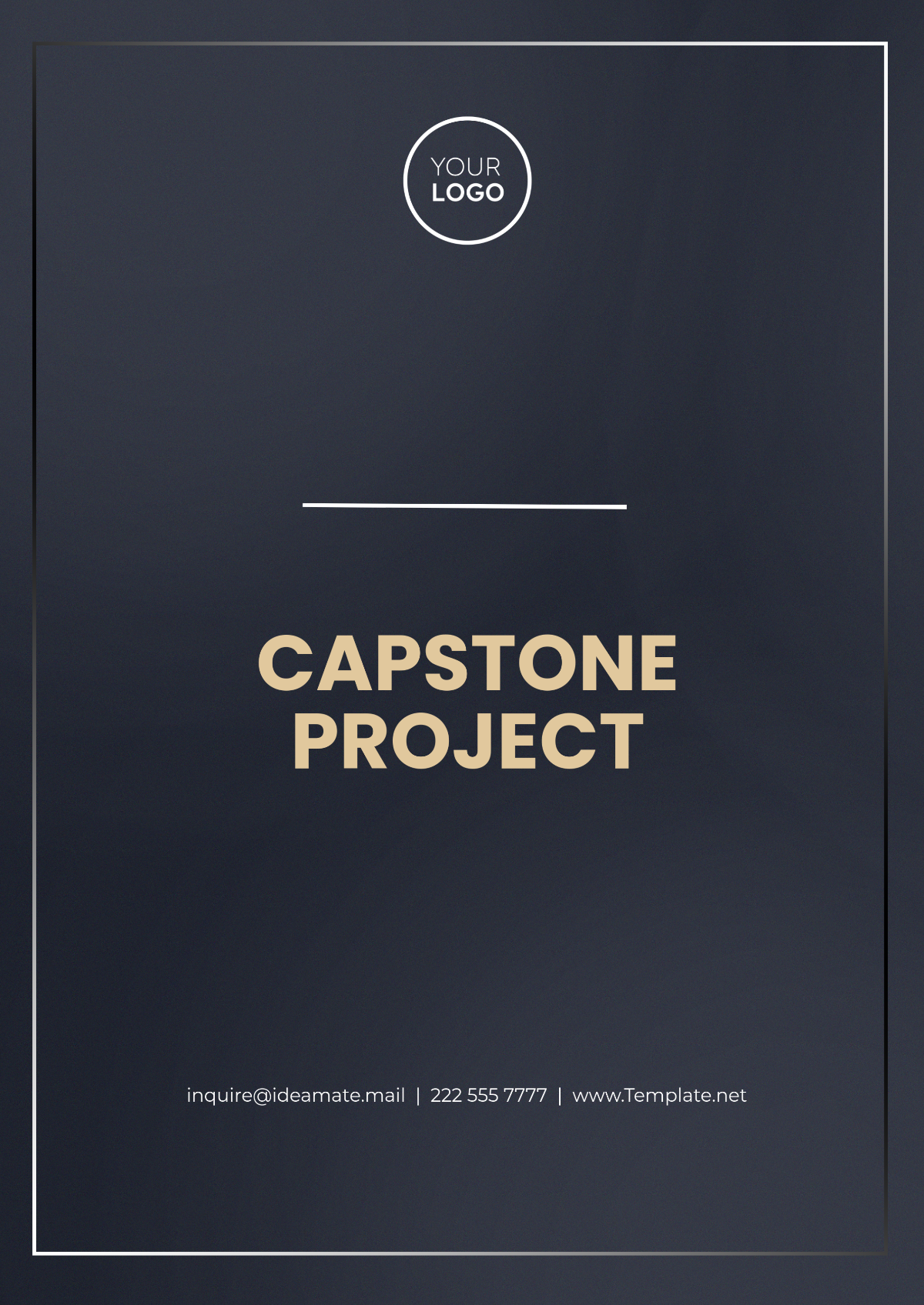 Capstone Project Template - Edit Online & Download