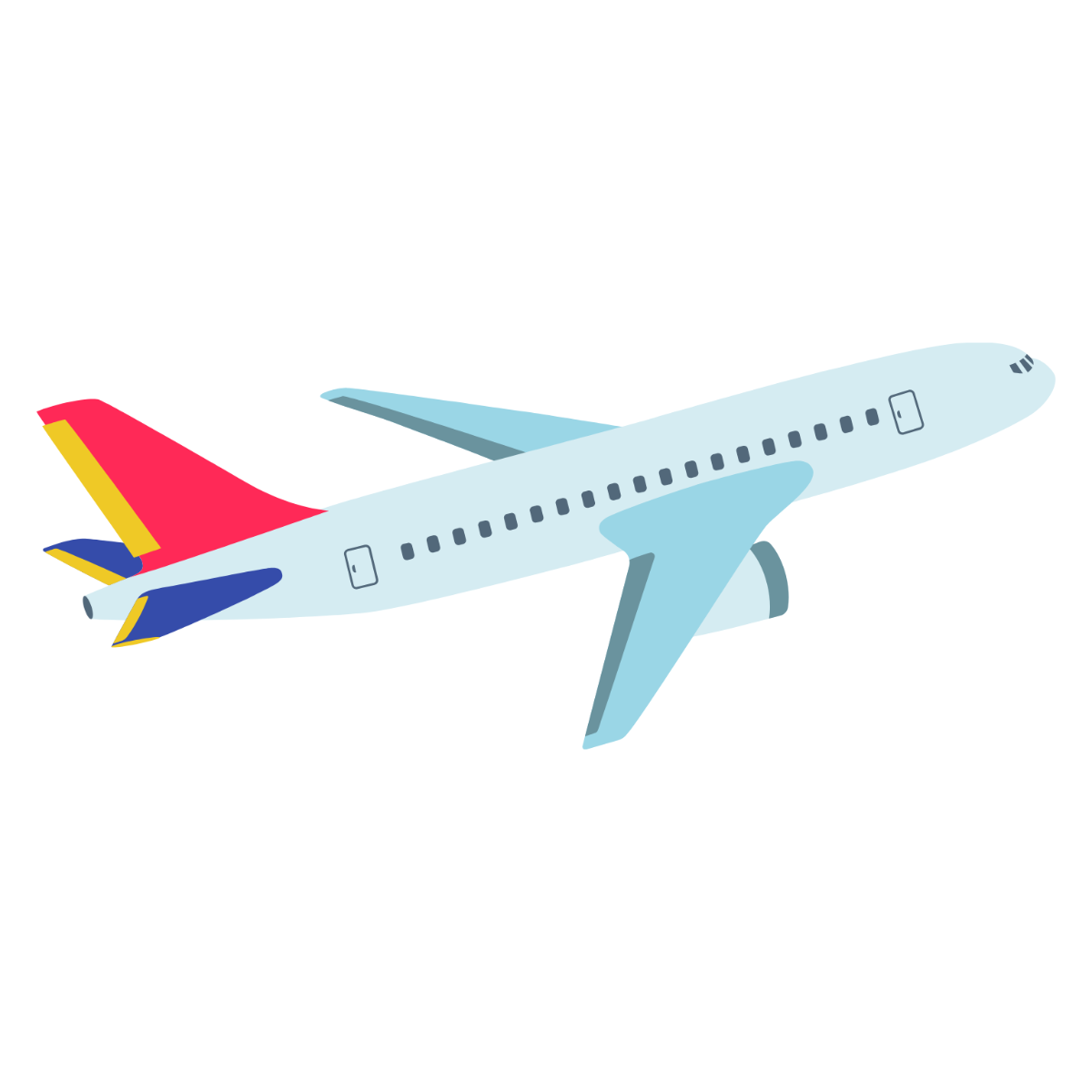 Passenger Airplane Clipart - Edit Online | Template.net