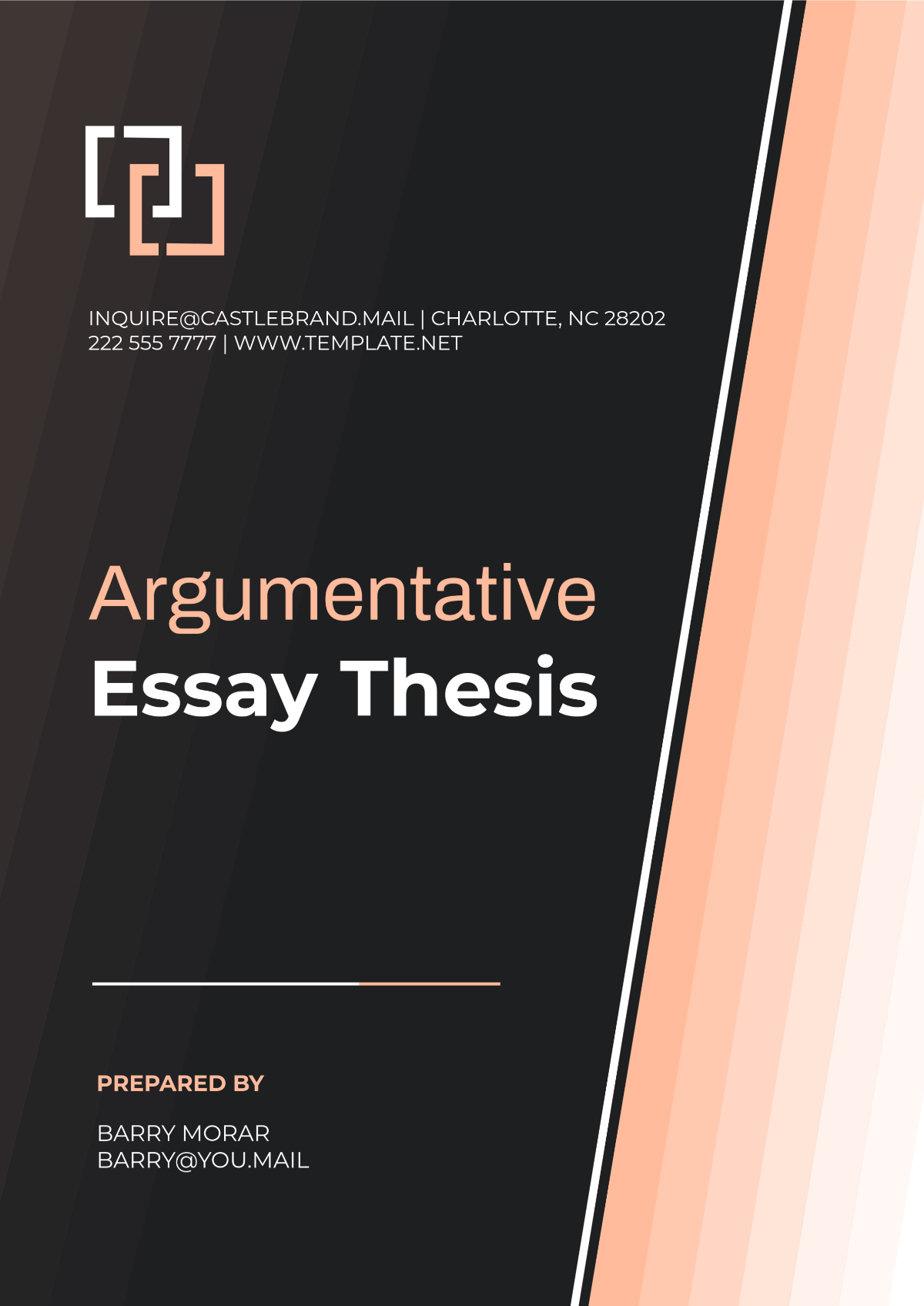 Argumentative Essay Thesis Template - Edit Online & Download