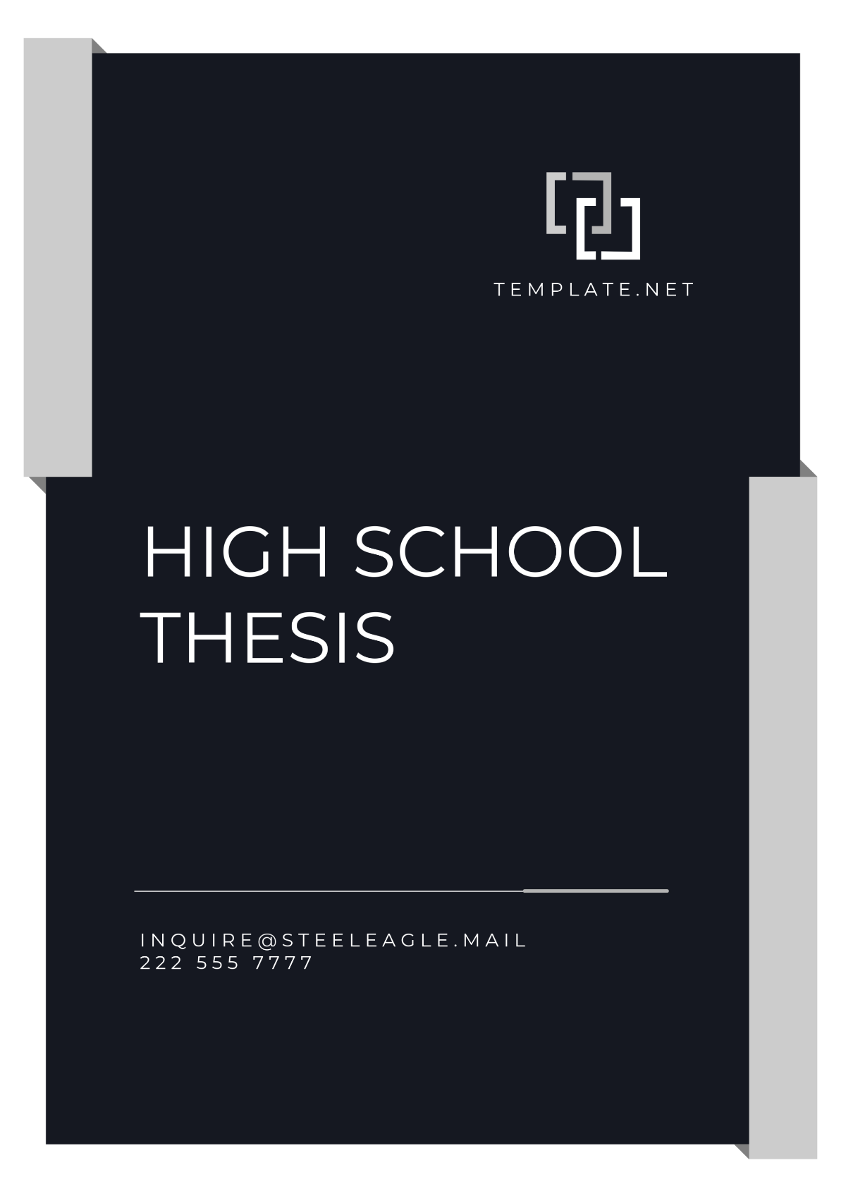 High School Thesis Template - Edit Online & Download