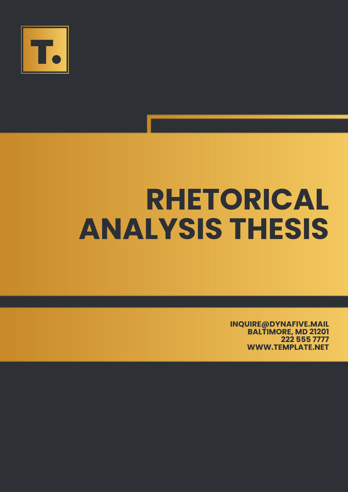 Rhetorical Analysis Thesis Template - Edit Online & Download