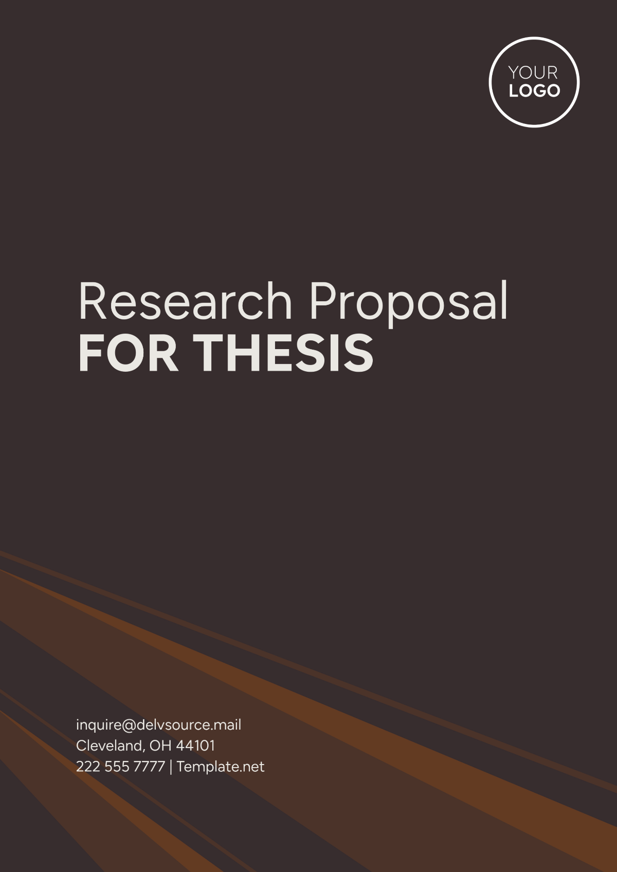 Research Proposal Template for Thesis - Edit Online & Download