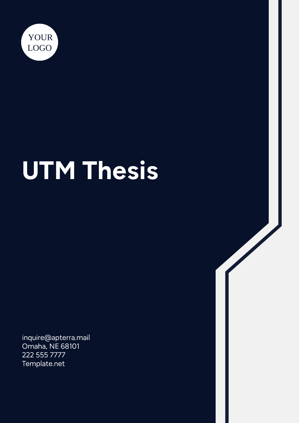 UTM Thesis Outline Template - Edit Online & Download