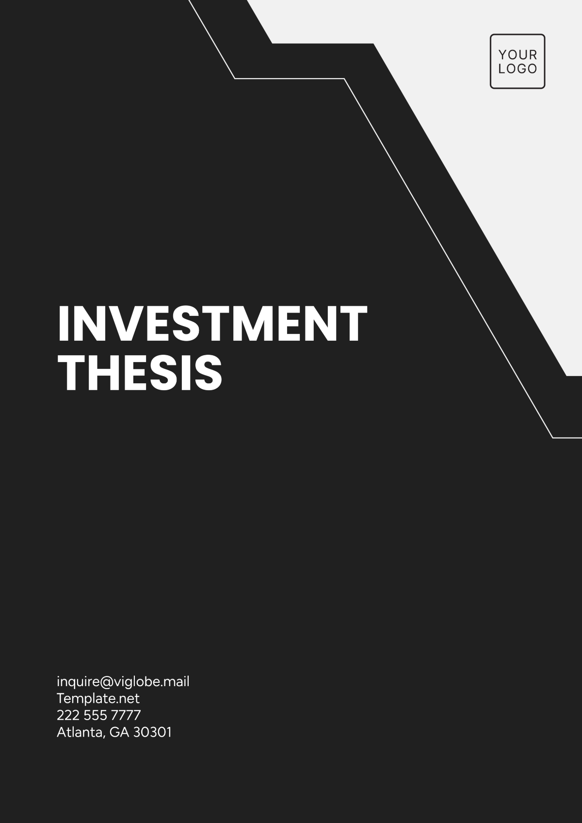 Investment Thesis Template - Edit Online & Download