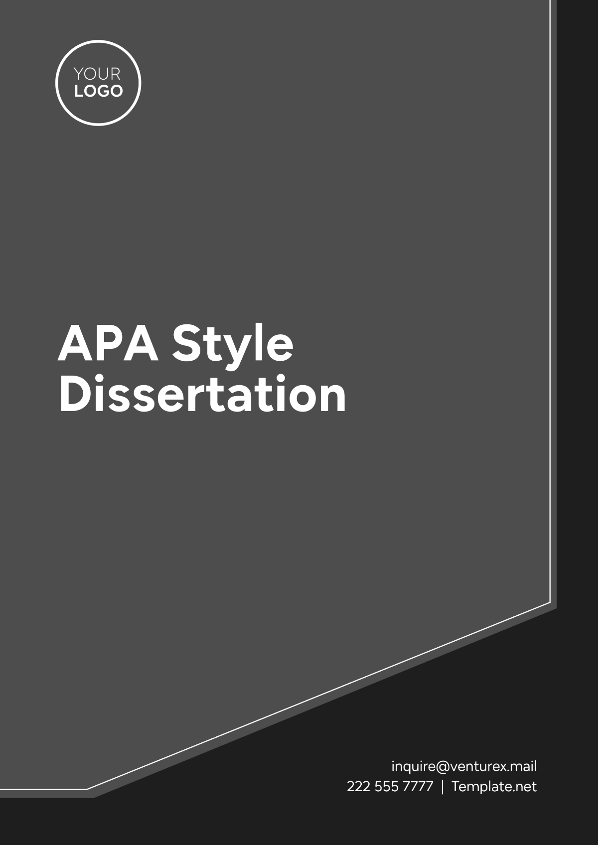 APA Style Dissertation Template - Edit Online & Download