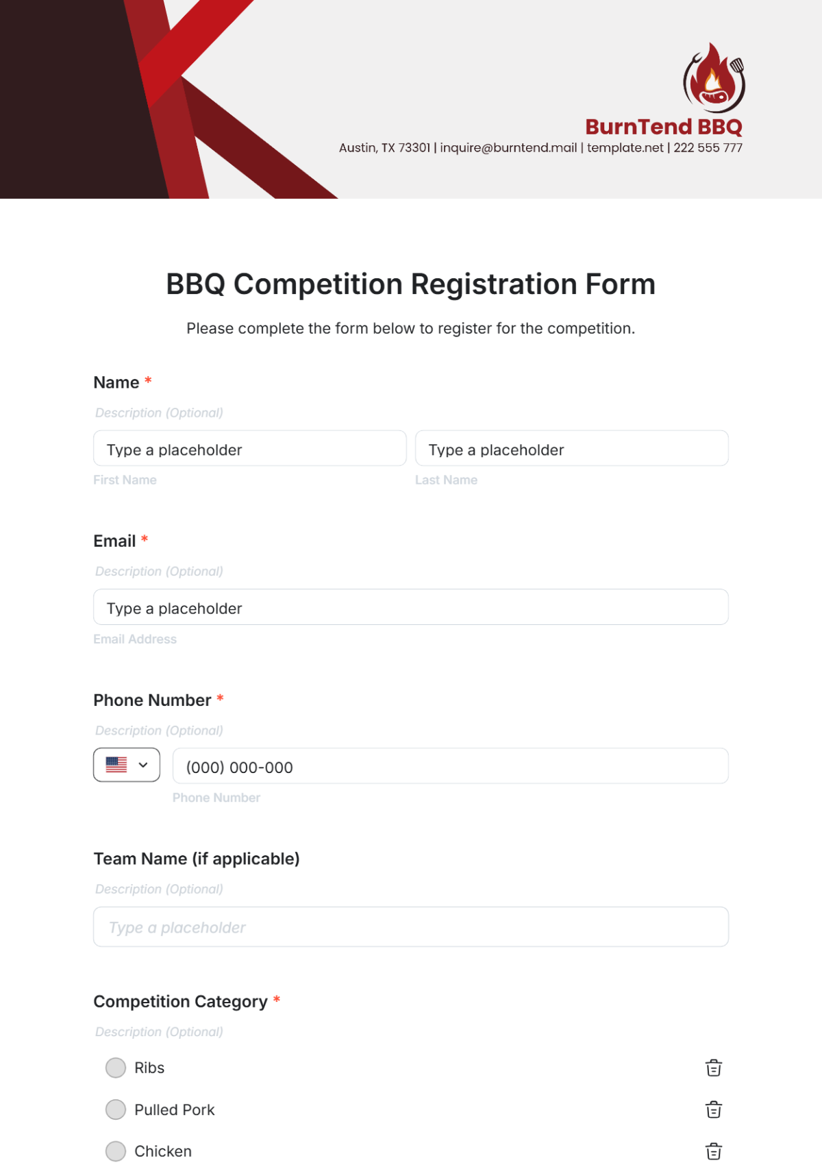 Free Competition Templates To Edit Online Free Competition Templates To Edit Online