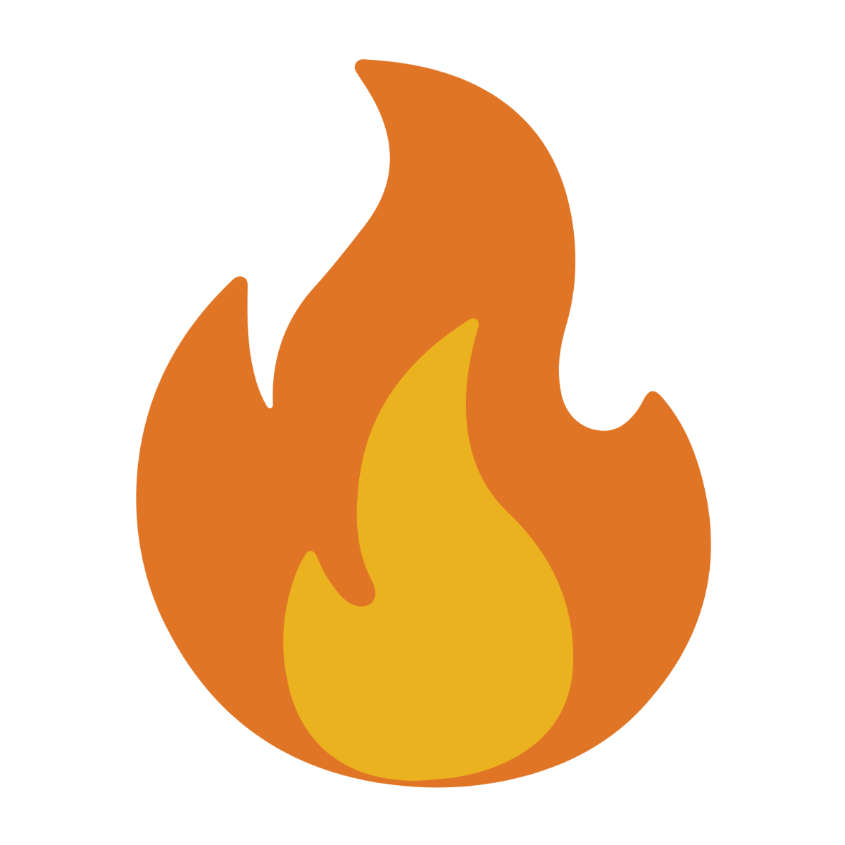 Free Simple Fire Clipart Template