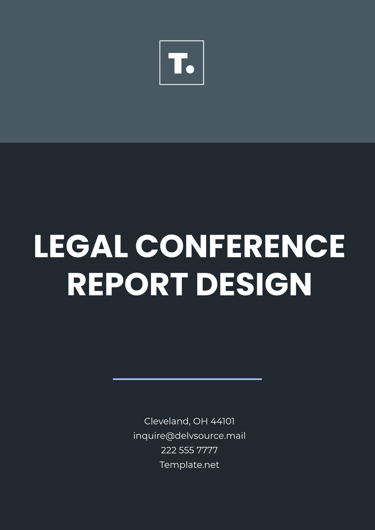 Legal Conference Report Design Template - Edit Online & Download