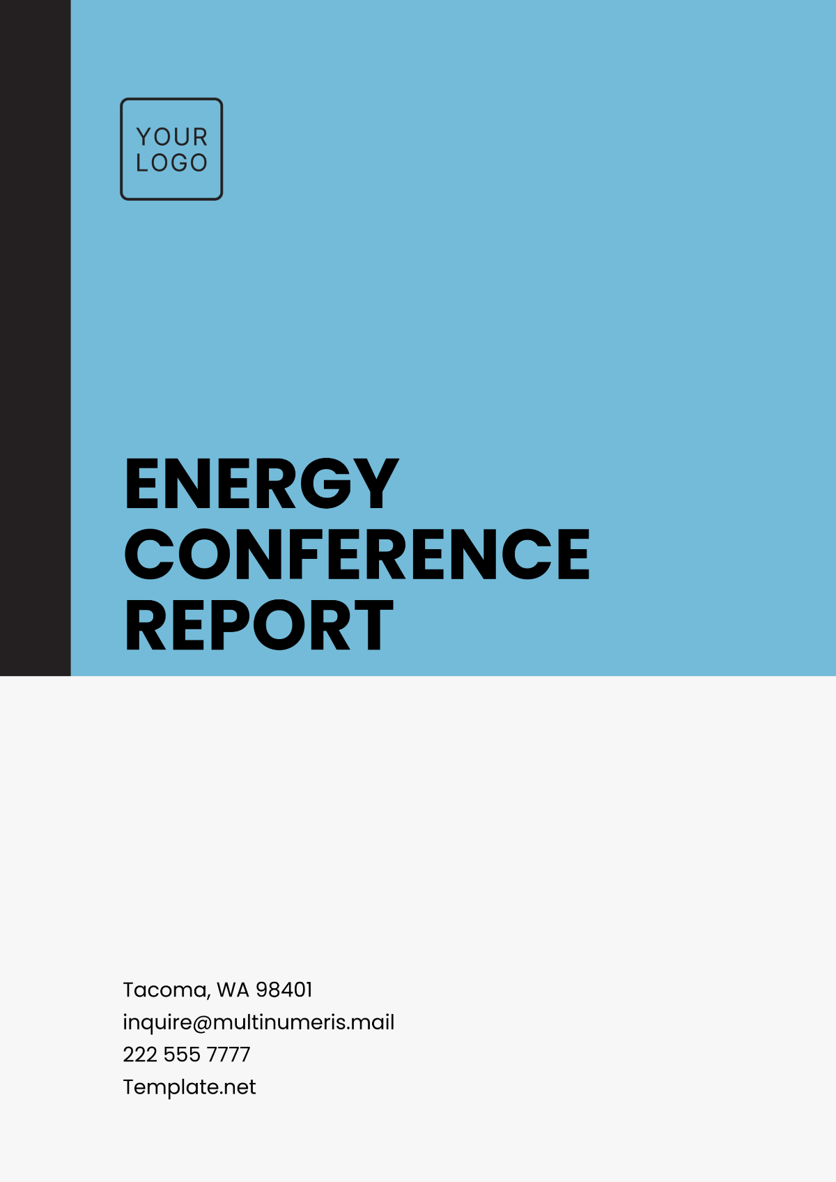 Free Energy Conference Report Template