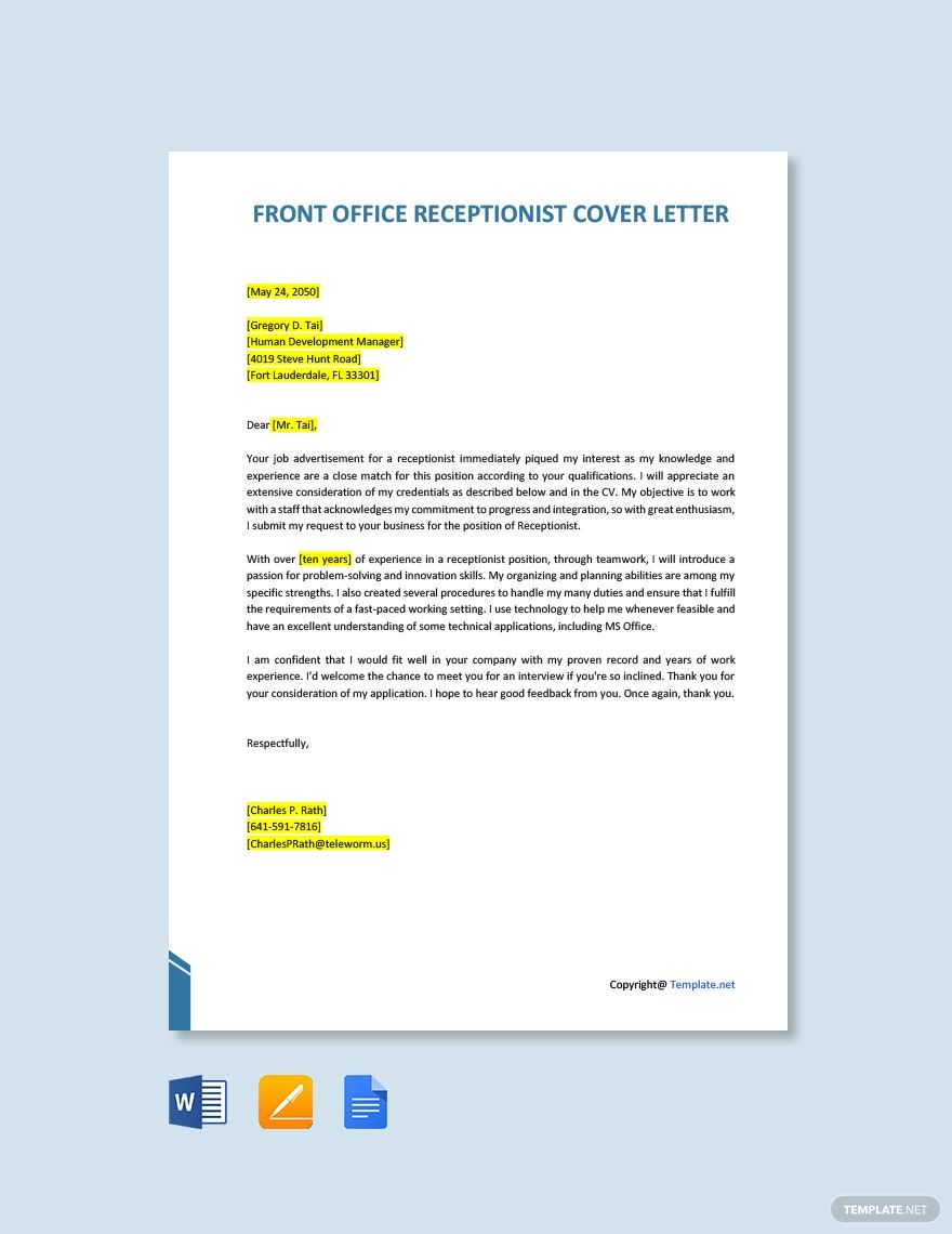 Incident Report Letter In Office Template - Google Docs, Word, Apple ...