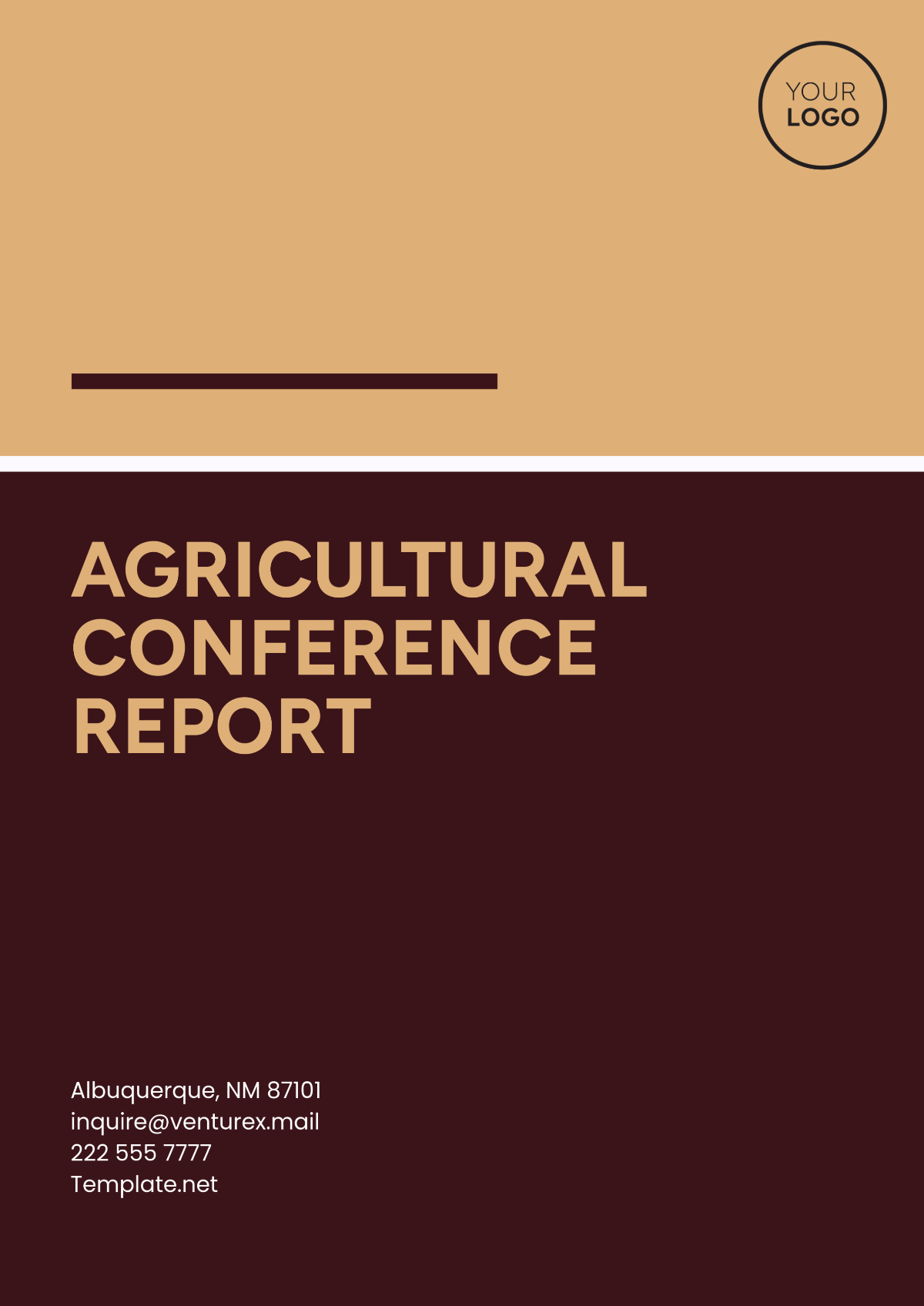 Free Agricultural Conference Report Template