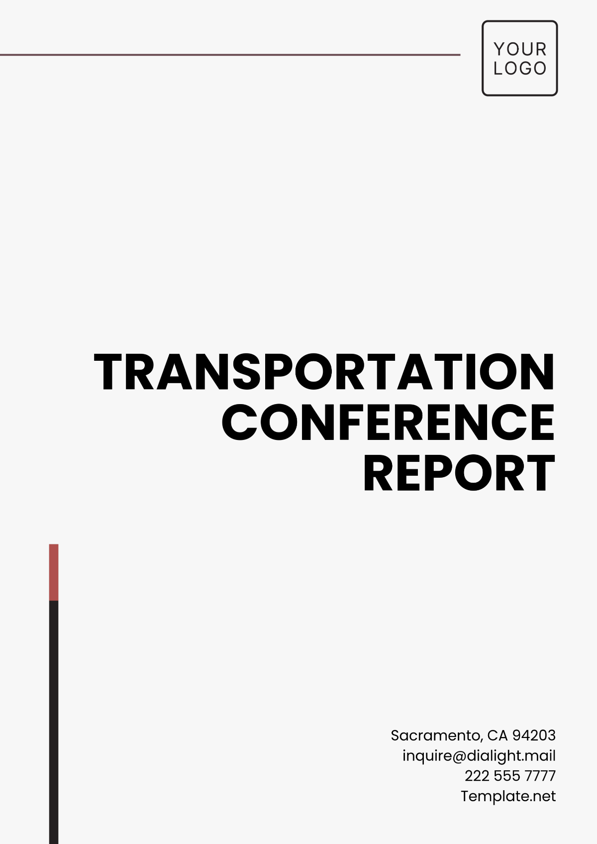 Transportation Conference Report Template - Edit Online & Download