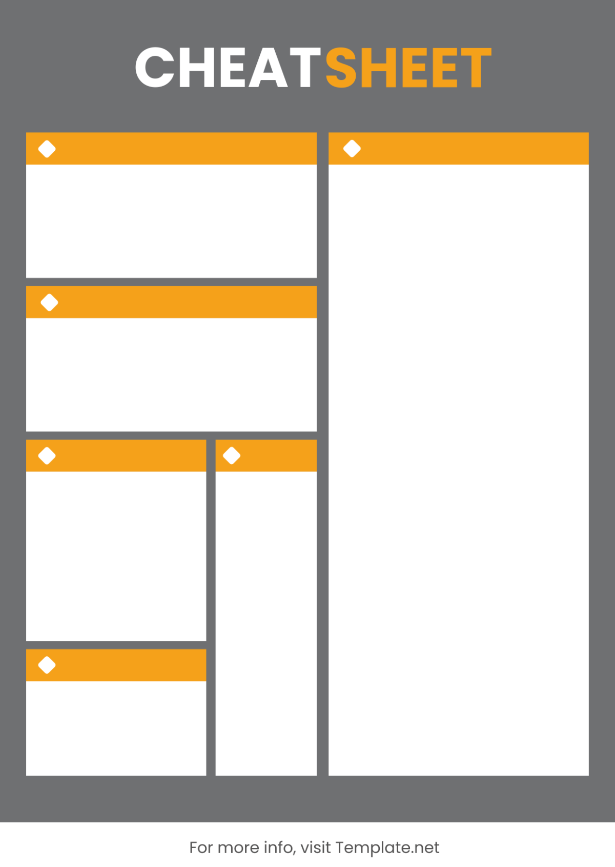 Free Cheatsheet Format Template - Edit Online & Download