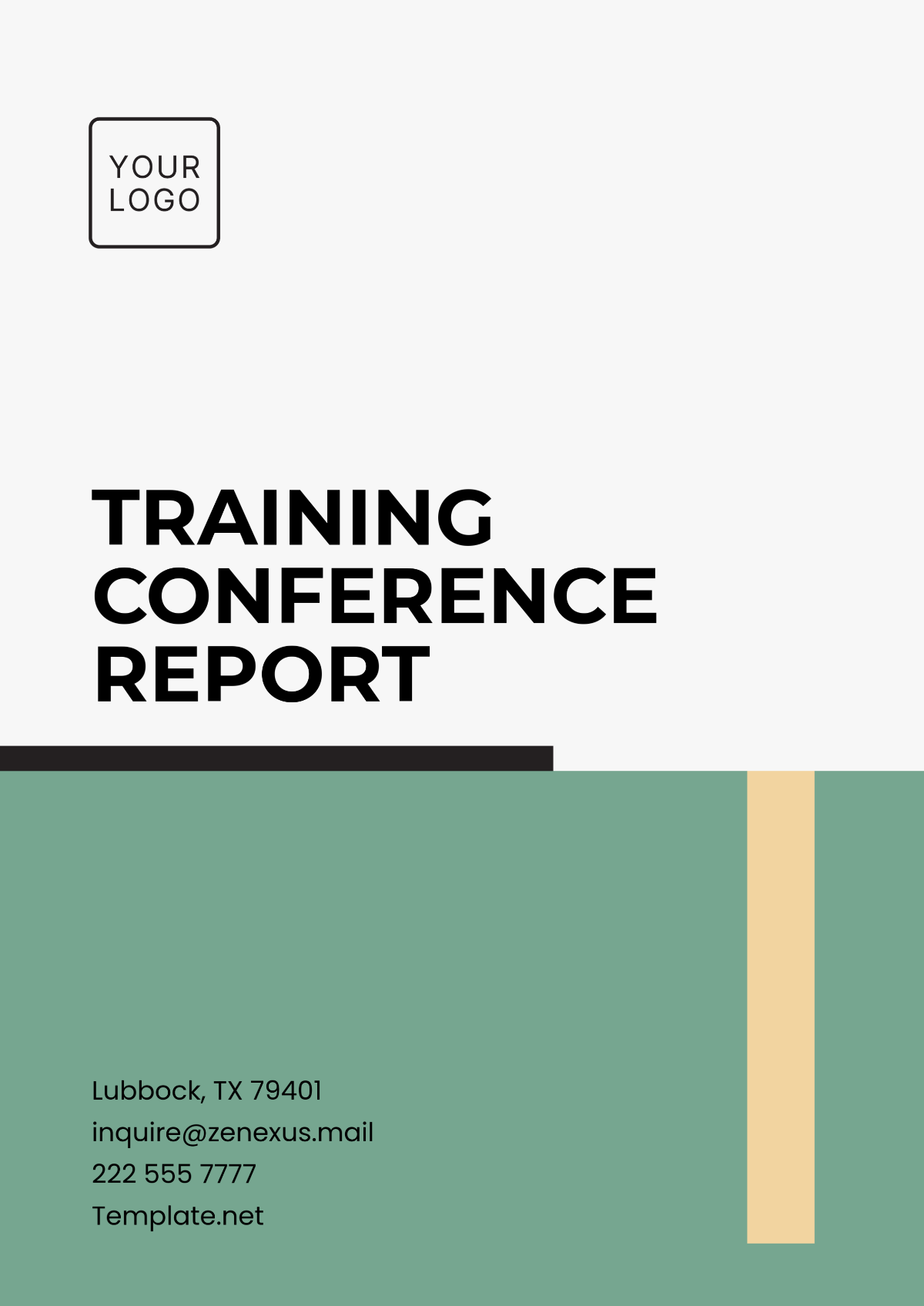 Training Conference Report Template - Edit Online & Download