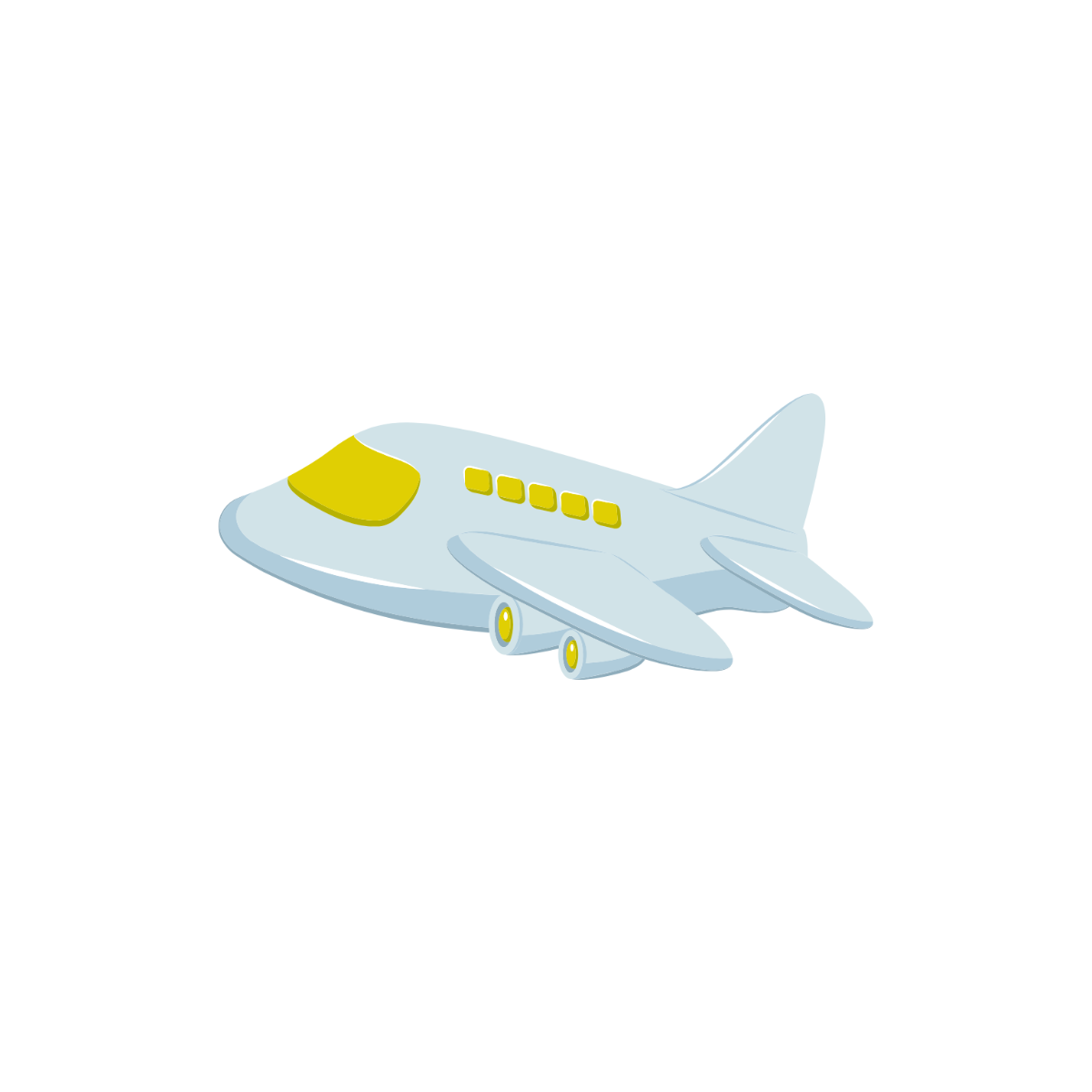 Cute Airplane Clipart - Edit Online | Template.net