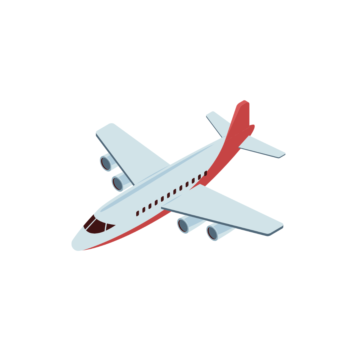 3D Airplane Clipart - Edit Online | Template.net