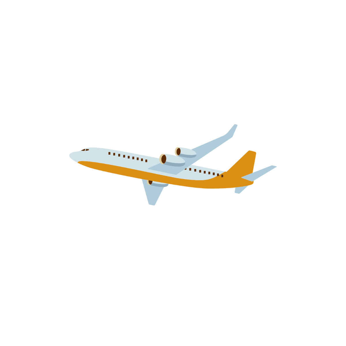 Realistic Airplane Clipart - Edit Online | Template.net