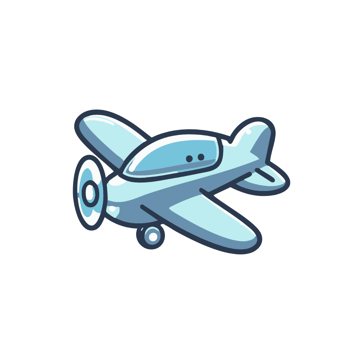 Fun Airplane Clipart - Edit Online | Template.net