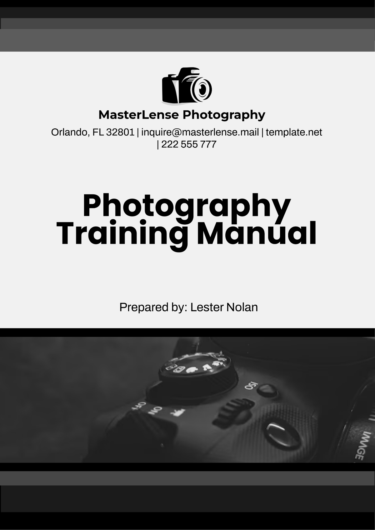 Photography Training Manual Template - Edit Online & Download