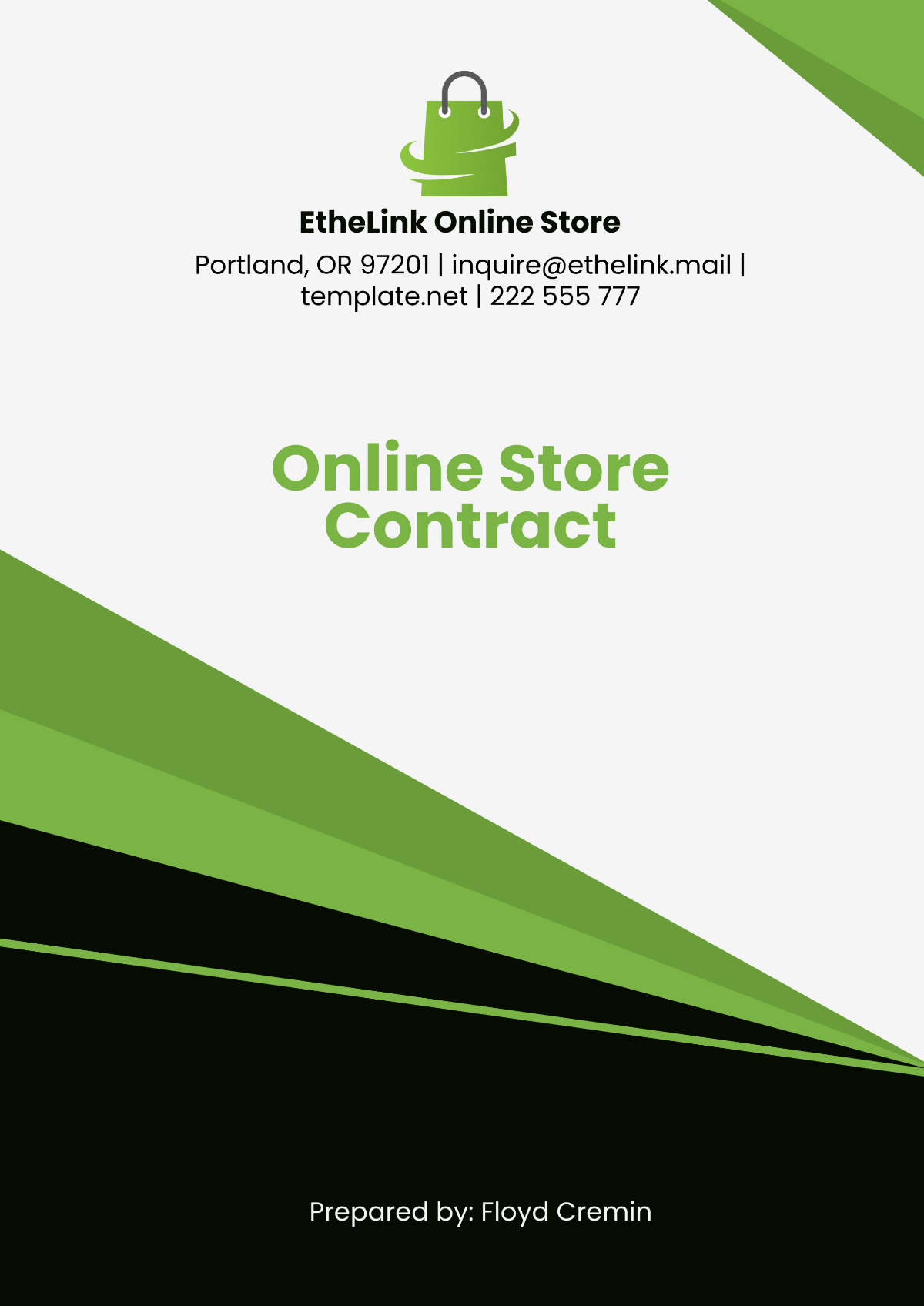 Online Store Contract Template - Edit Online & Download