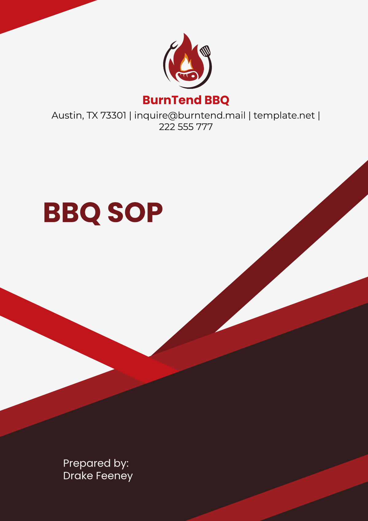 BBQ SOP Template - Edit Online & Download