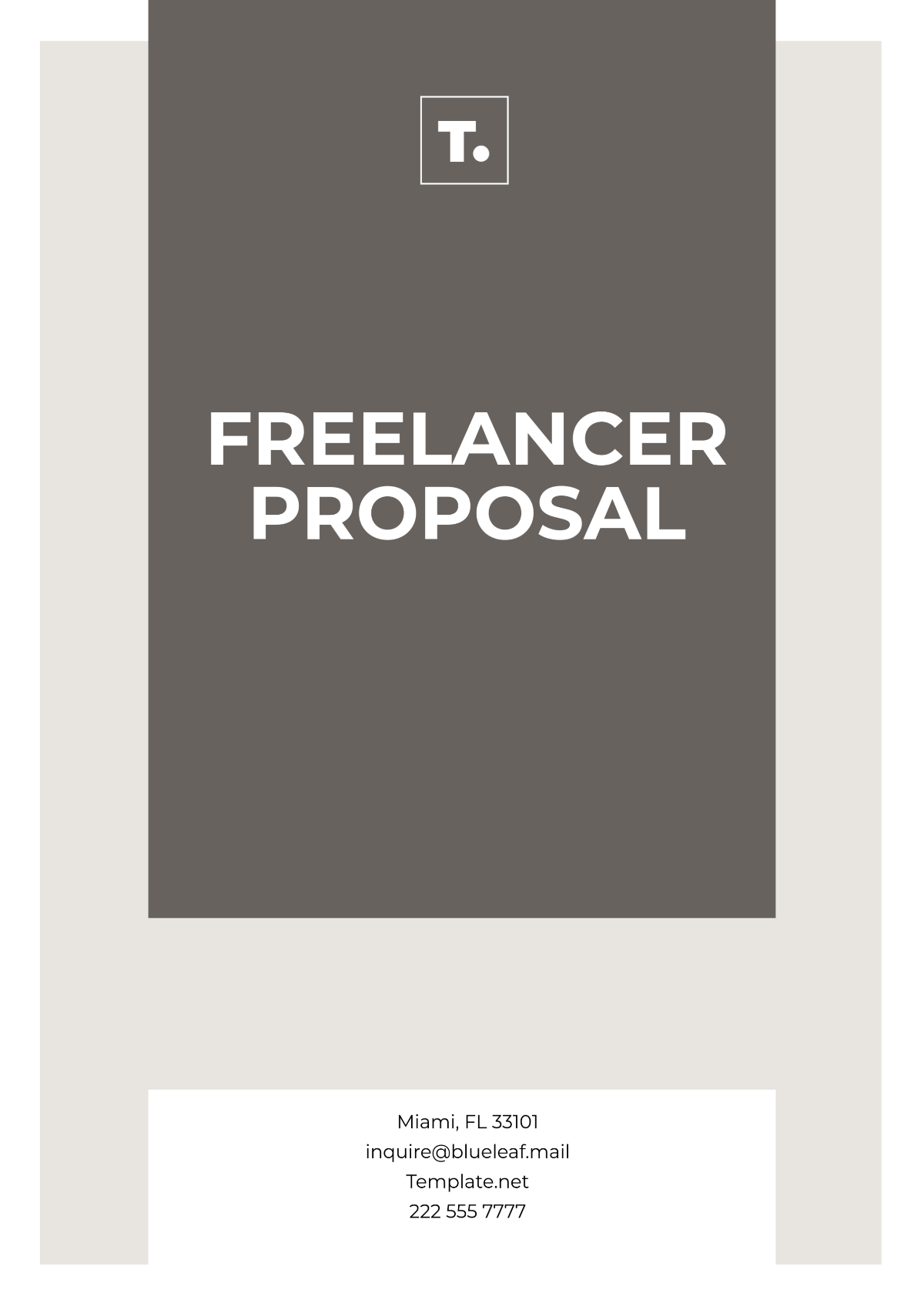 Freelancer Proposal Template - Edit Online & Download