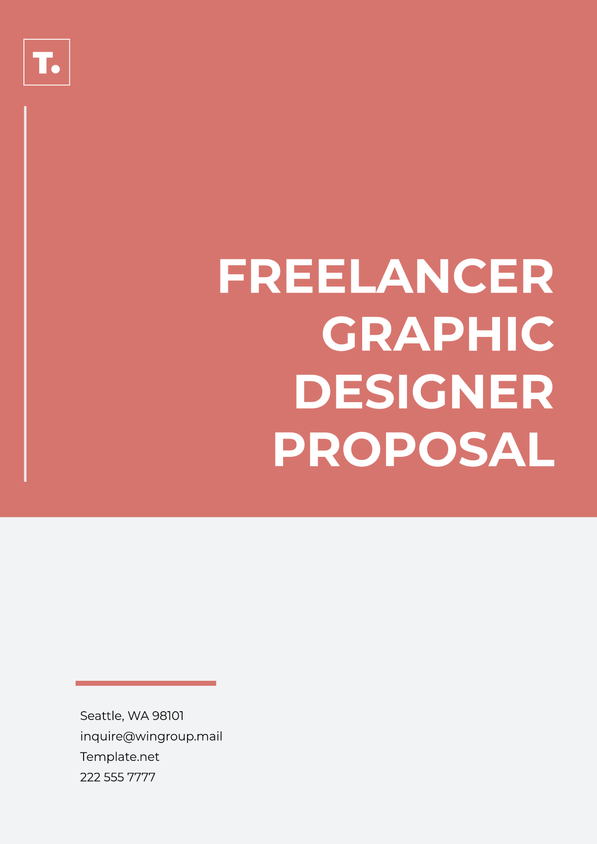 Freelancer Graphic Design Proposal Template - Edit Online & Download