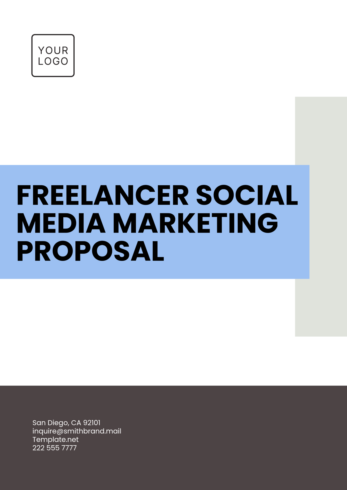 Freelancer Social Media Marketing Proposal Template - Edit Online & Download