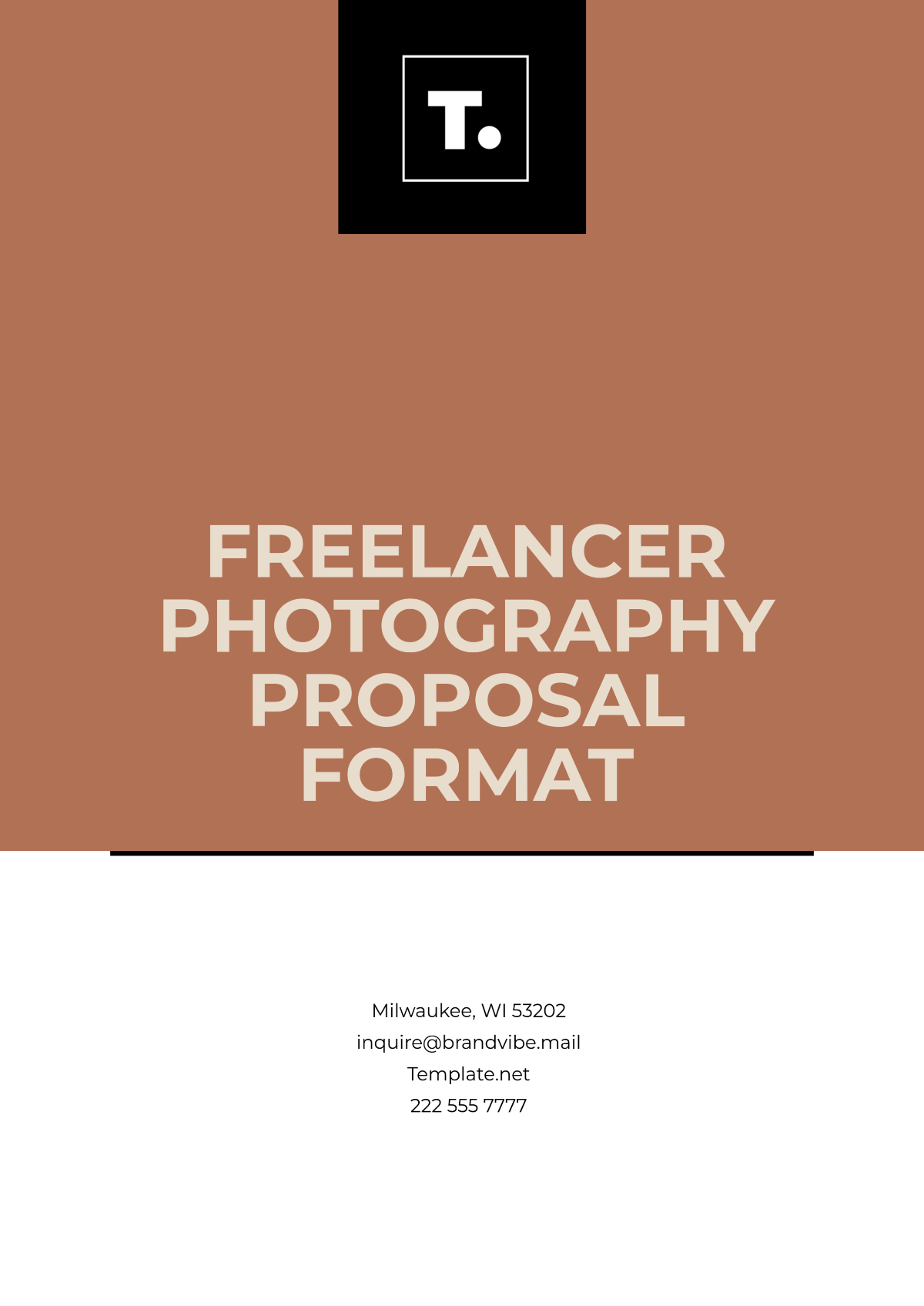 Freelancer Photography Proposal Format Template - Edit Online & Download