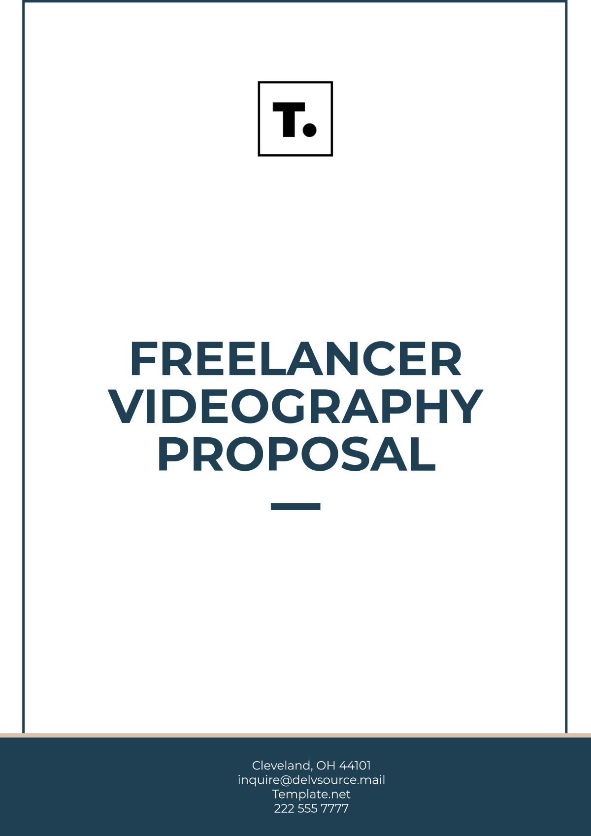 Freelancer Videography Proposal Template - Edit Online & Download