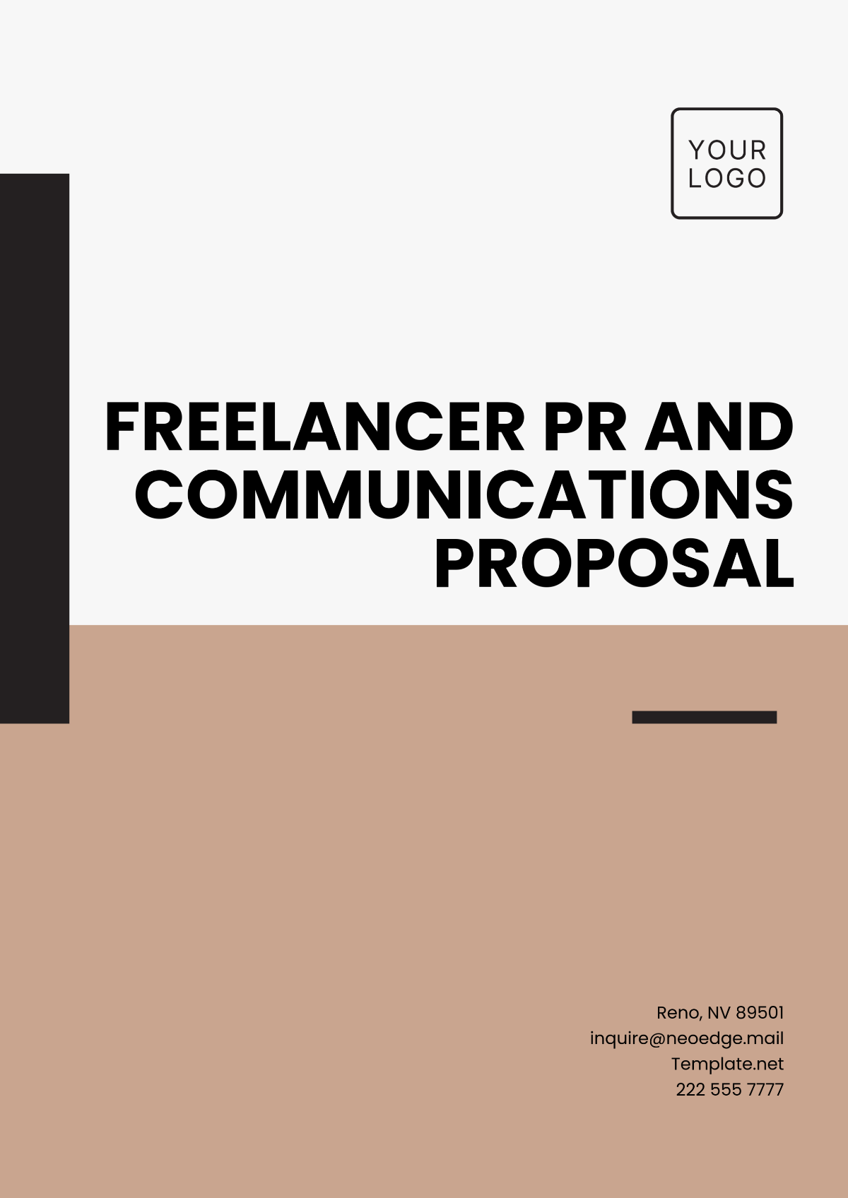 Freelancer PR and Communications Proposal Template - Edit Online & Download