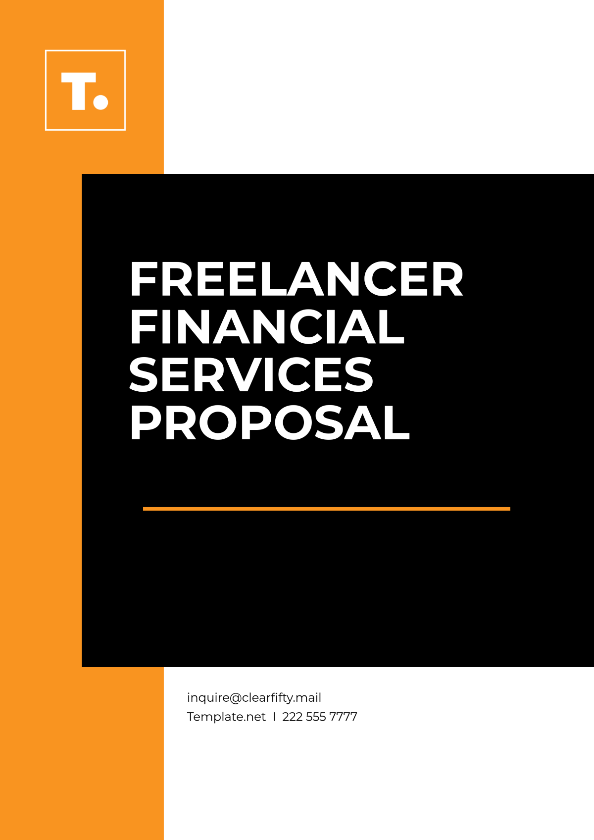 Freelancer Financial Services Proposal Template - Edit Online & Download