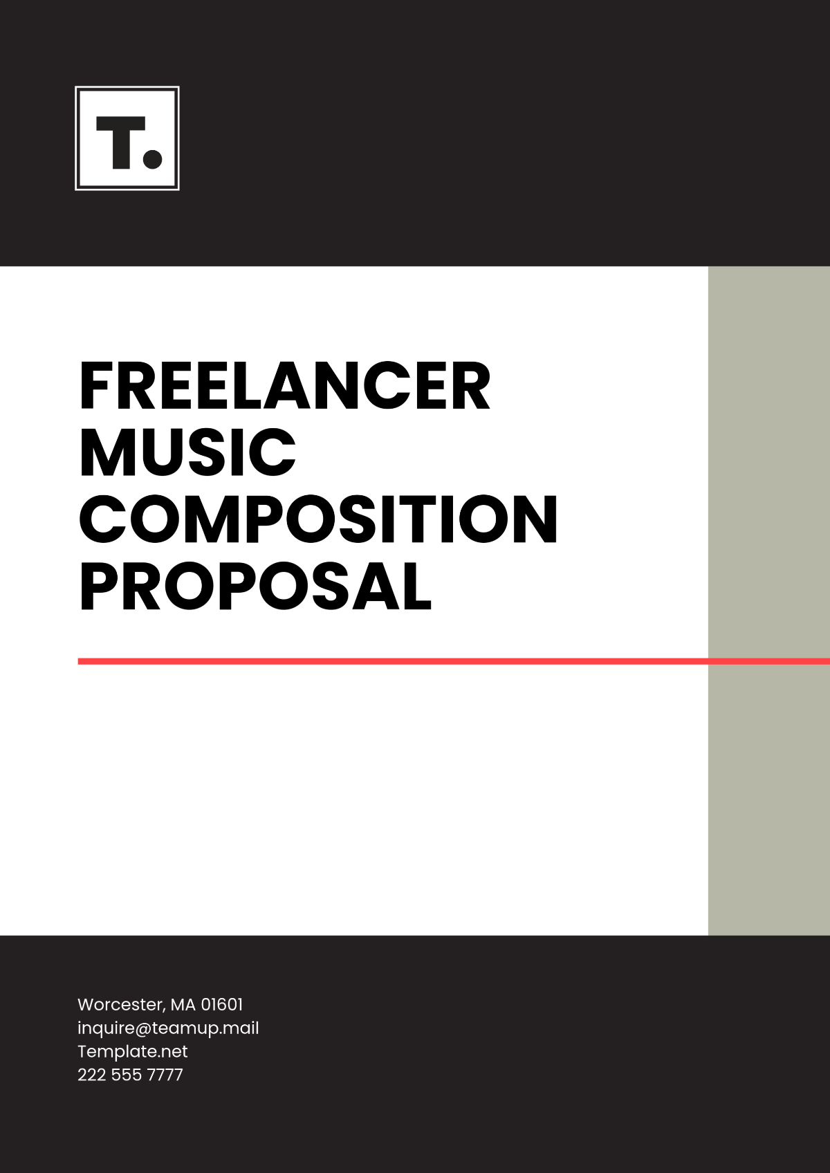 Freelancer Music Composition Proposal Template - Edit Online & Download