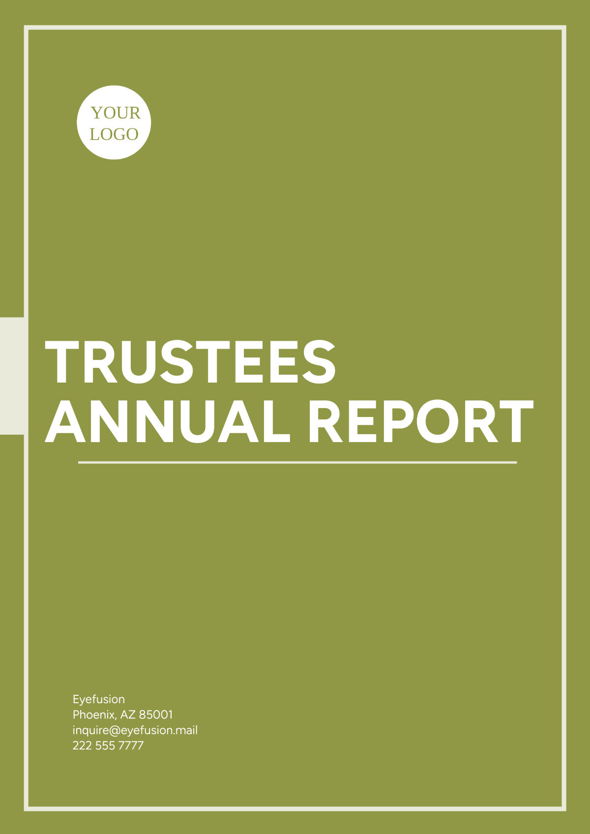 Trustees Annual Report Template - Edit Online & Download