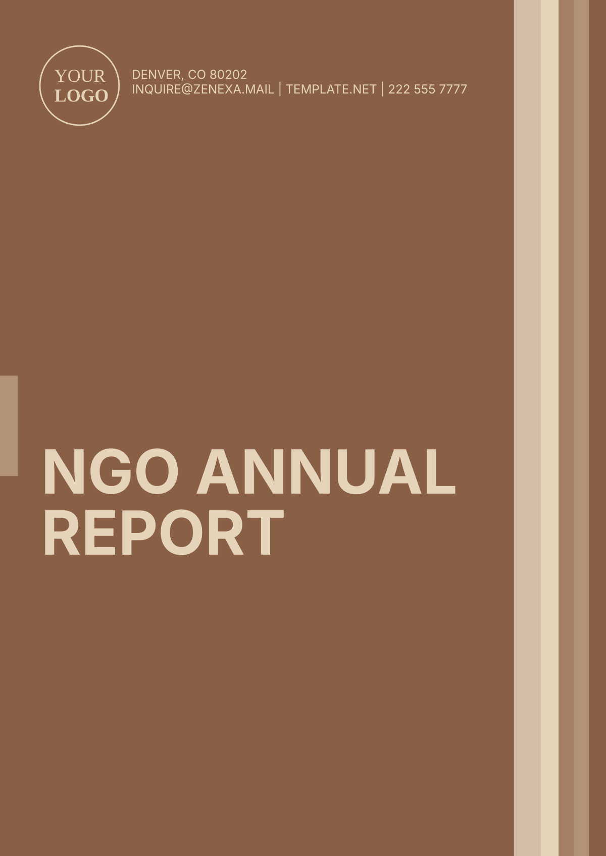 NGO Annual Report Template - Edit Online & Download