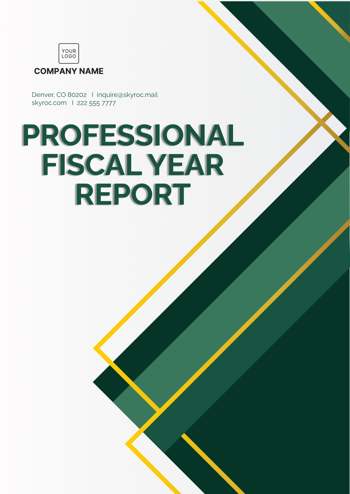 Professional Fiscal Year Report Template - Edit Online & Download