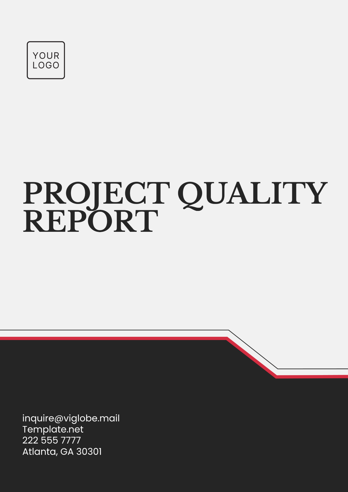 Project Quality Report Template - Edit Online & Download