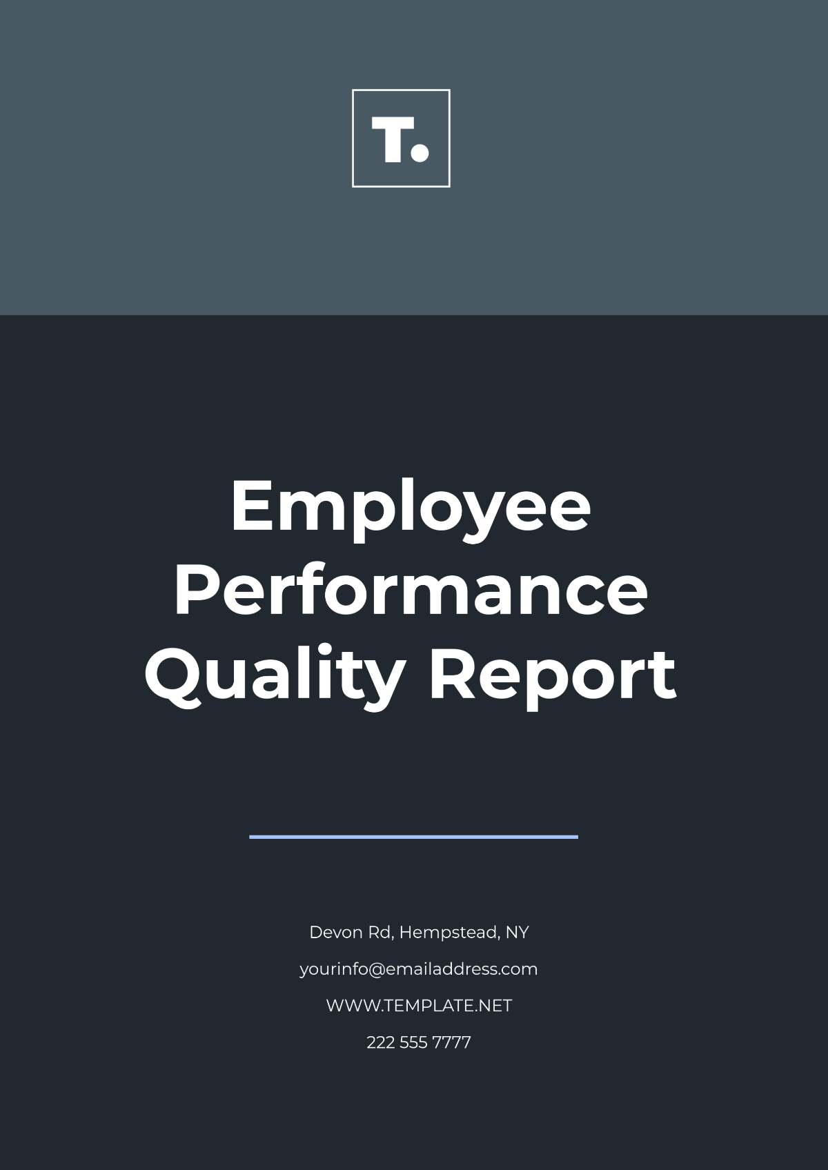 Employee Performance Quality Report Template - Edit Online & Download