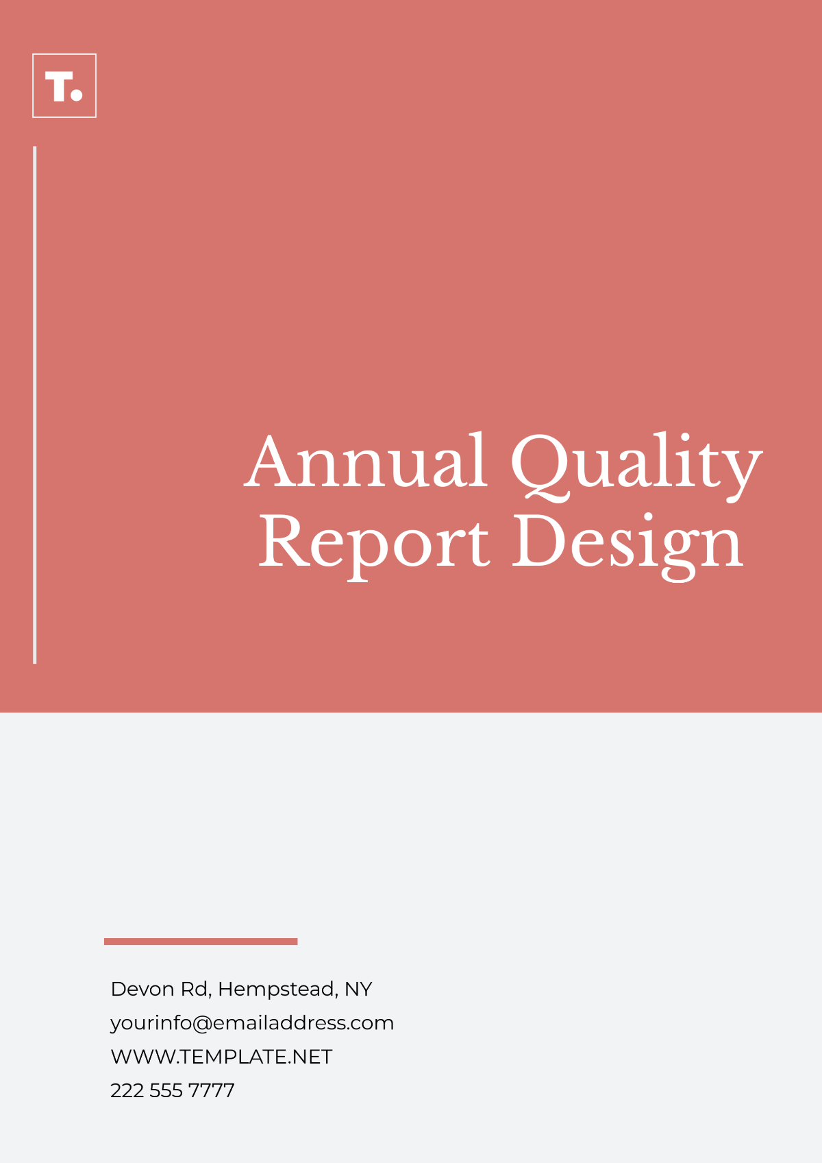 Annual Quality Report Design Template - Edit Online & Download