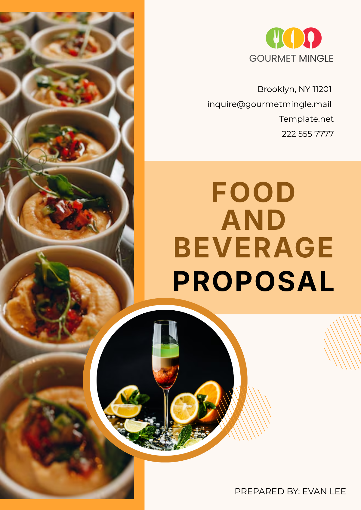 Food and Beverage Proposal Template - Edit Online & Download