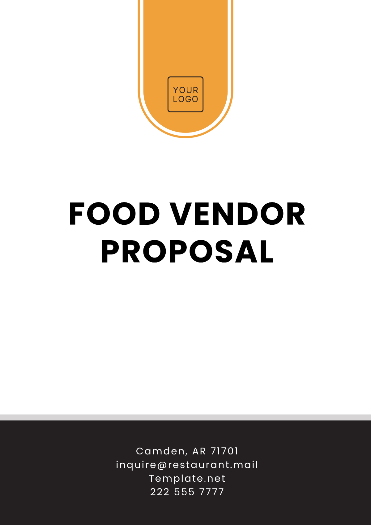 Food Vendor Proposal Template - Edit Online & Download