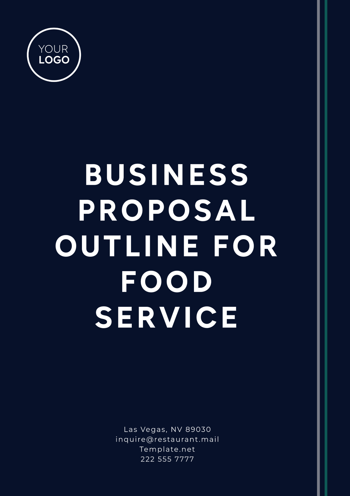 Business Proposal Outline for Food Service Template - Edit Online & Download