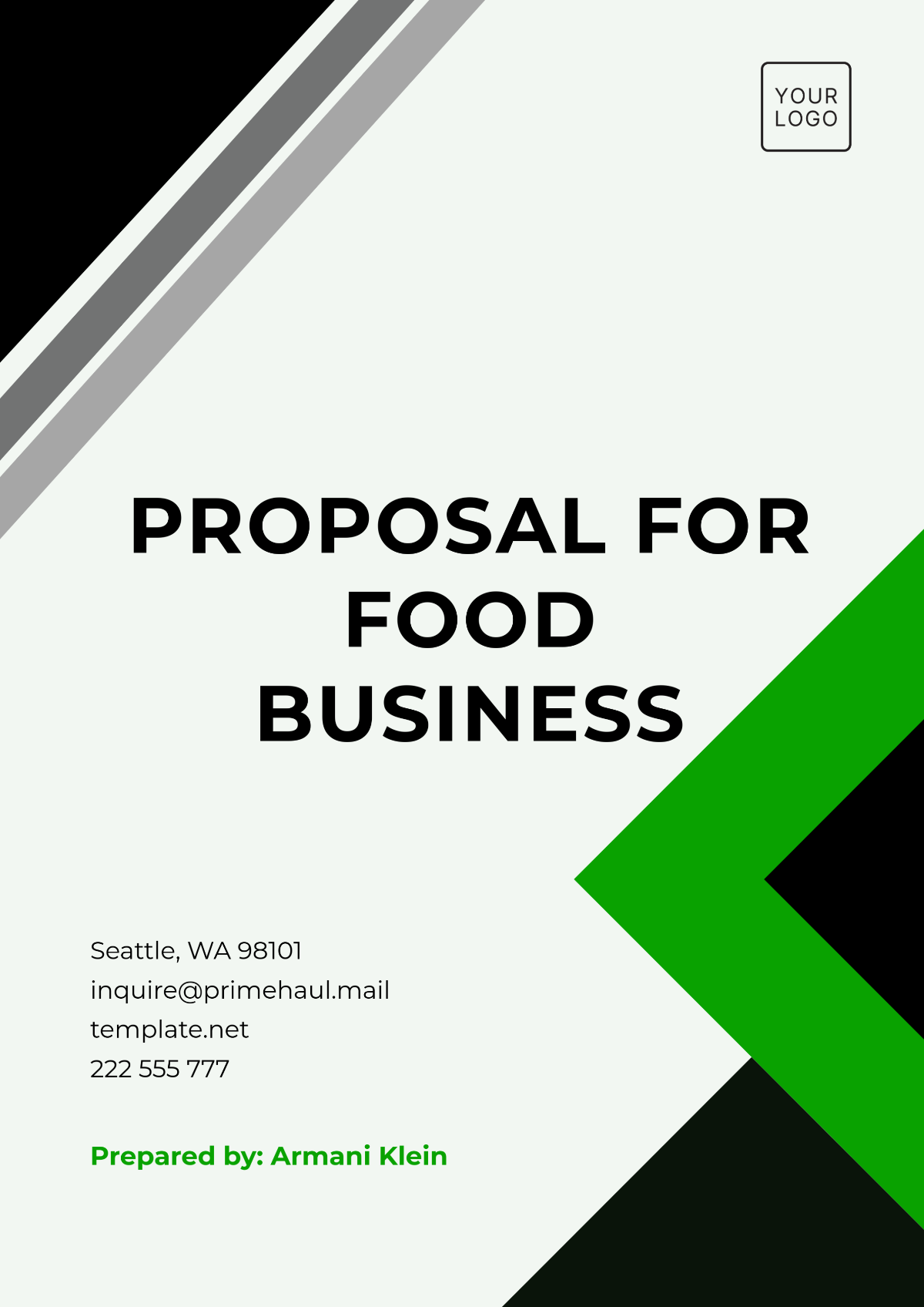 Proposal Template for Food Business - Edit Online & Download