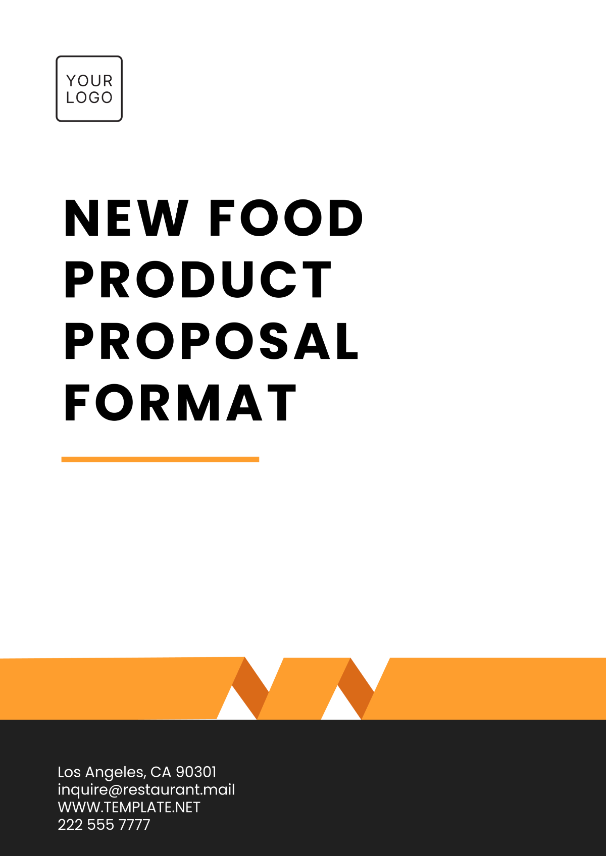 New Food Product Proposal Format Template - Edit Online & Download