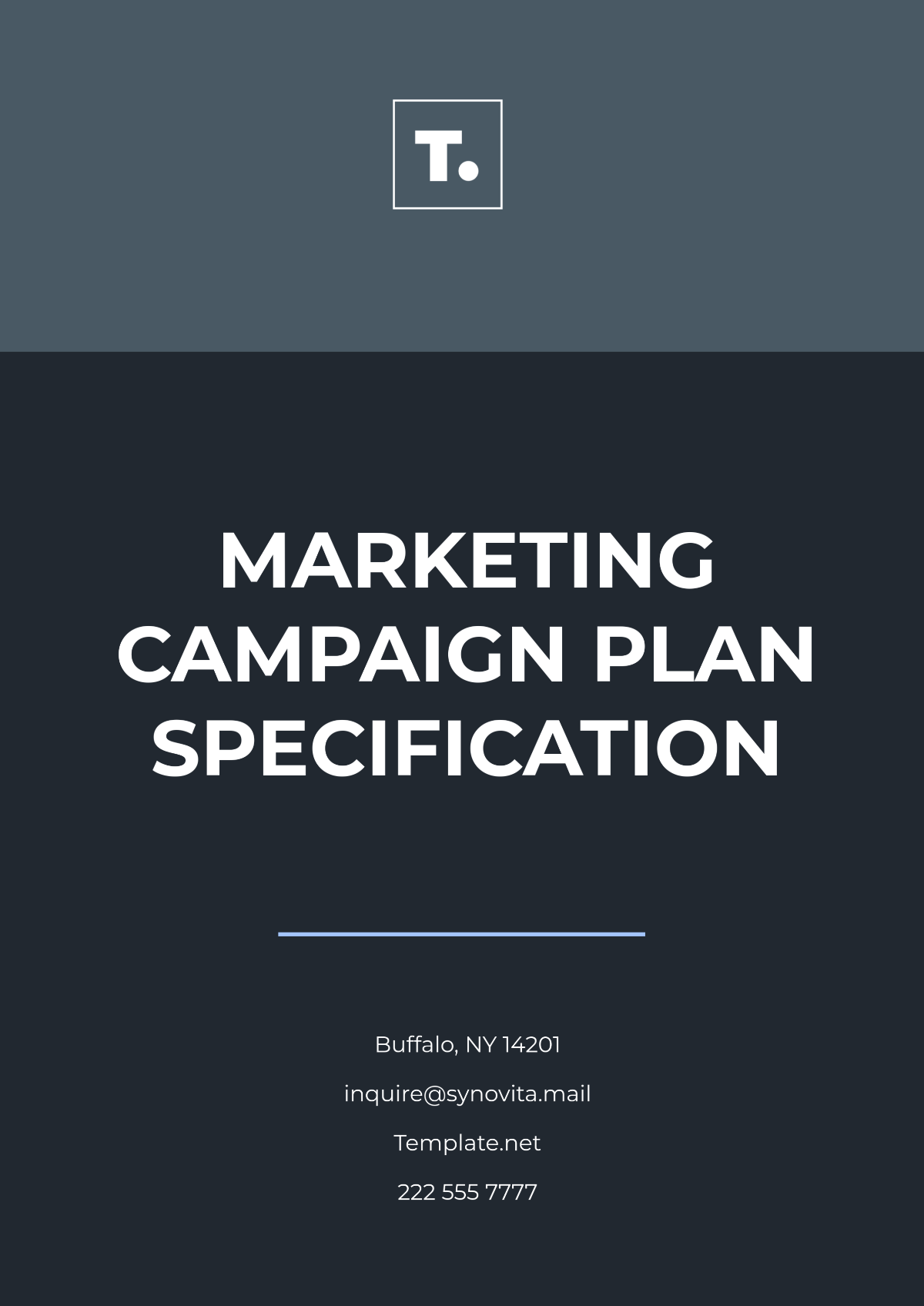 Marketing Campaign Plan Specification Template - Edit Online & Download