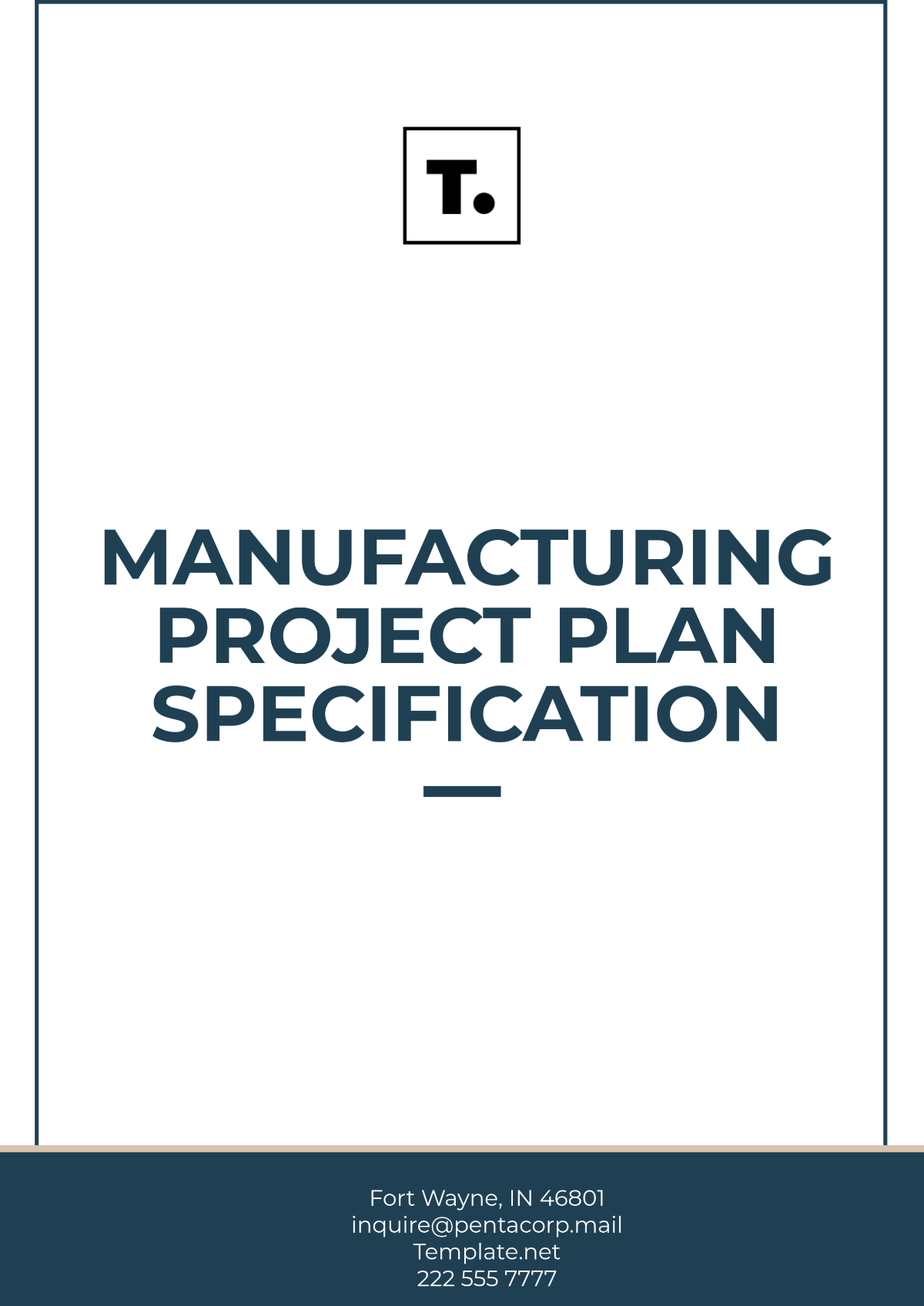 Manufacturing Project Plan Specification Template - Edit Online & Download